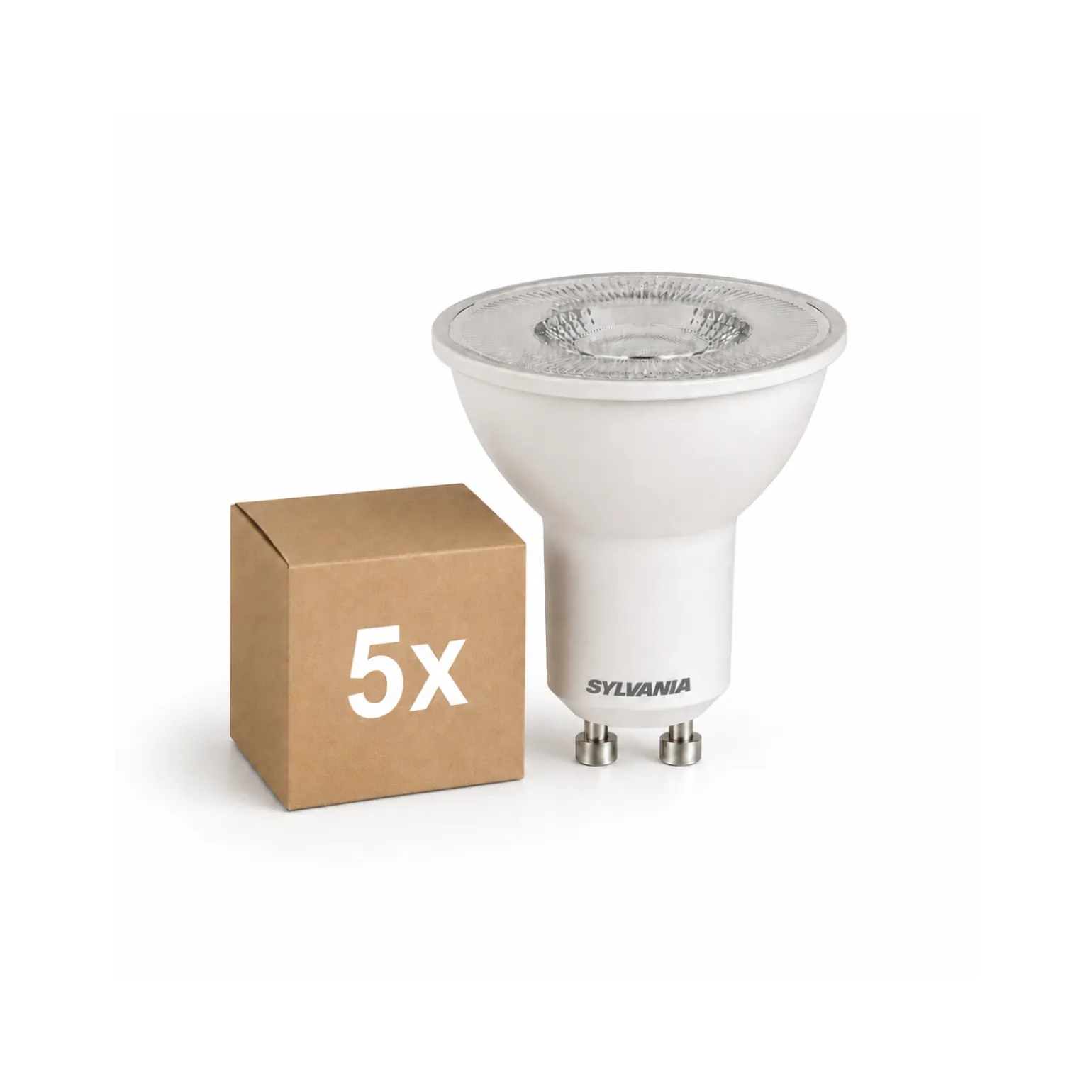 Flerpack 5x Sylvania RefLED ES50 LED Spot GU10 PAR16 345lm 36D - 830 Varm Vit | Ersättare 35W