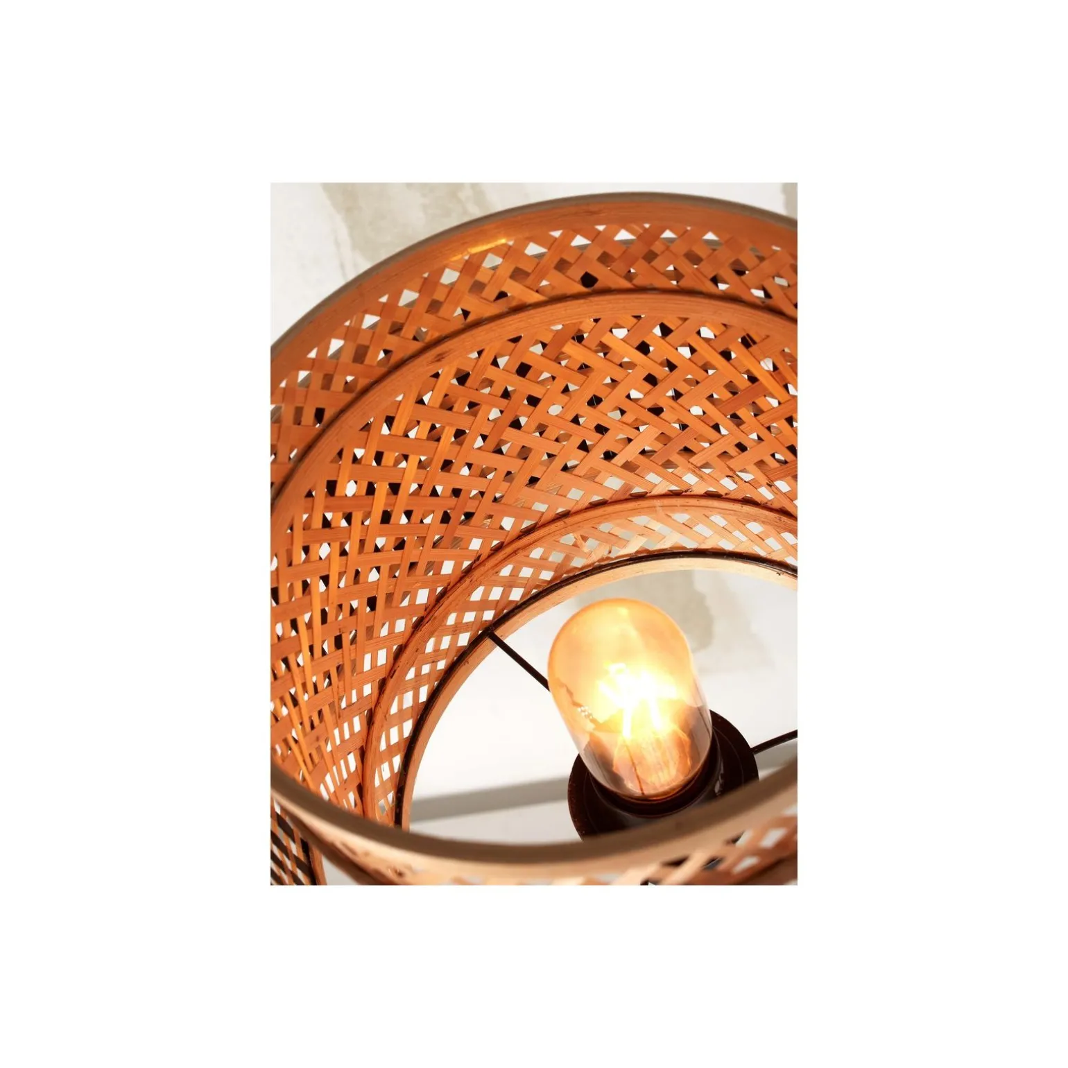 Good&Mojo Bordslampa Bhutan Bambu Brun | Passande för 1x E27