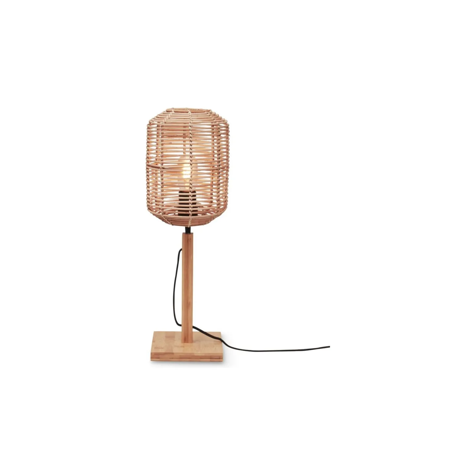 Good&Mojo Bordslampa Tanami Bambu Brun | Passande för 1x E27