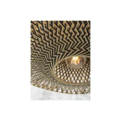 Good&Mojo Vägglampa Bali Bambu Svart L | Passande för 1x E27