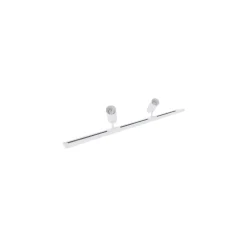 Komplett set 1-Fas Rail L 2 x 2 Meter Vit | incl. 10x Spot + GU10 2700K 3W Dimbar + Ändkåpa, Strömkontakt och L -Anslutningsstycke