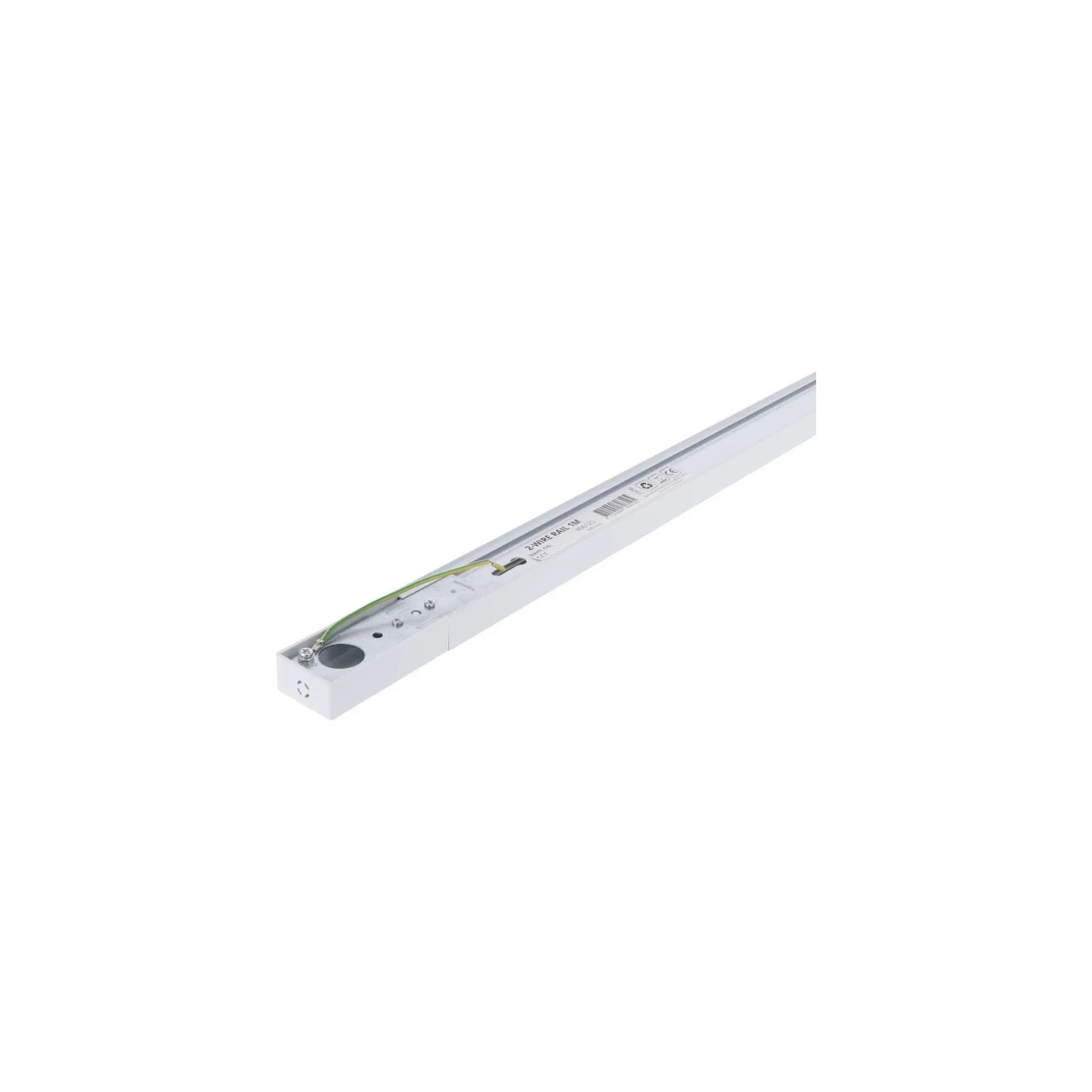 Komplett set 1-Fas Rail 3 Meter Vit | incl. 6x Spot + GU10 2700K 3W Dimbar + Ändkåpa, Strömkontakt och I-Anslutningsstycke
