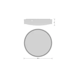 Ledvance Bulkhead Runda Nöd UV-Resistant Svart 12.5-19.5W 1360/1660/1950/2230lm - 830-840 CCT | IP65