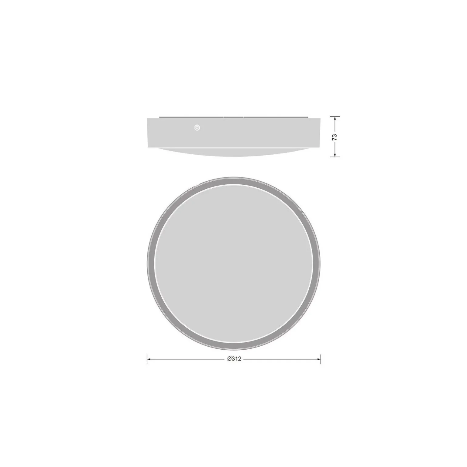 Ledvance Bulkhead Runda Nöd UV-Resistant Svart 12.5-19.5W 1360/1660/1950/2230lm - 830-840 CCT | IP65