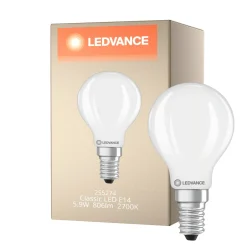 Ledvance Classic LED E14 Boll Filament 5.9W 806lm - 827 Extra Varm Vit | Dimbar - Ersättare 60W