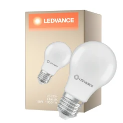 Ledvance Classic LED E27 Päron Matt 10W 1055lm - 840 Kallvit | Ersättare 75W
