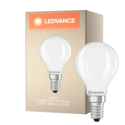 Ledvance Classic LED E14 Päron Matt 5.9W 806lm - 827 Extra Varm Vit | Ersättare 60W