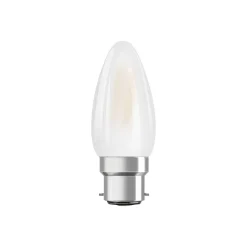 Ledvance Classic Superior LED Lampa B22d Kronljus Filament Matt 3.4W 470lm - 927 Extra Varm Vit | Bästa färgåtergivning - Dimbar - Ersättare 40W