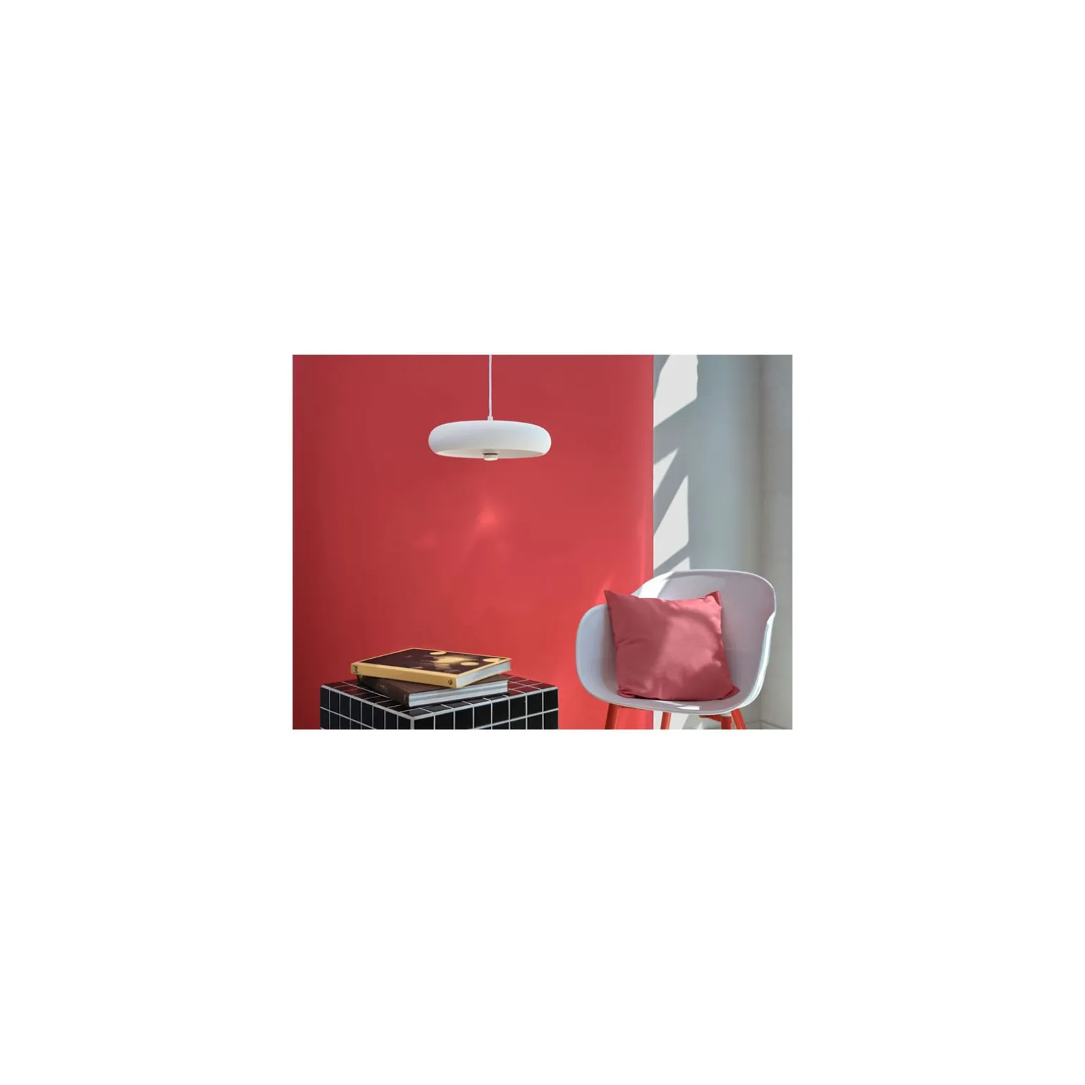 Ledvance Decor Gips/Stål Pure Pendellampa 300 Vit | Passande för E27