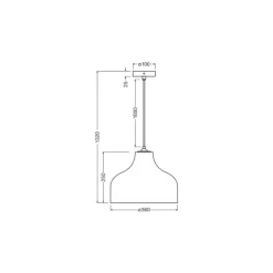 Ledvance Decor Pendellampa Hat Brun | Passande för 1x E27