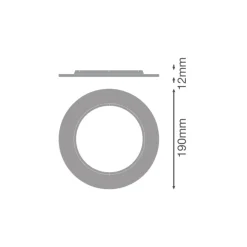 Ledvance Downlight Comfort Förlängning Ring Vit D190