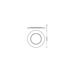 Ledvance Downlight Comfort Förlängning Ring Vit D140