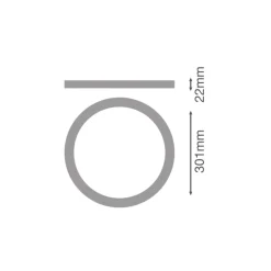 Ledvance Downlight Universal Ring Brun | 300mm