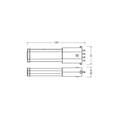 Ledvance Dulux-S/E LED Mains Value 3.5W 400lm - 840 Kallvit | Ersättare 7W
