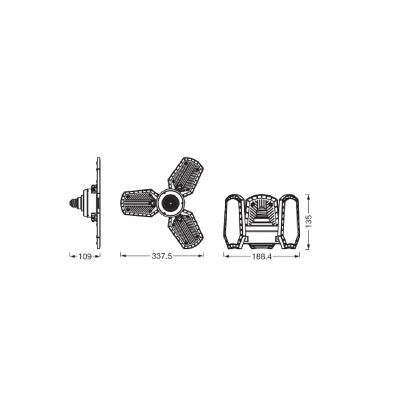 Ledvance Highbay LED E27 Matt 40W 4300lm – 840 Kallvit