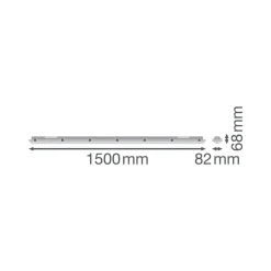 Ledvance LED Allmänbruksarmatur Vattentät Fukttät 58W 8000lm - 840 Kallvit | 150cm - Ersättare 2x58W