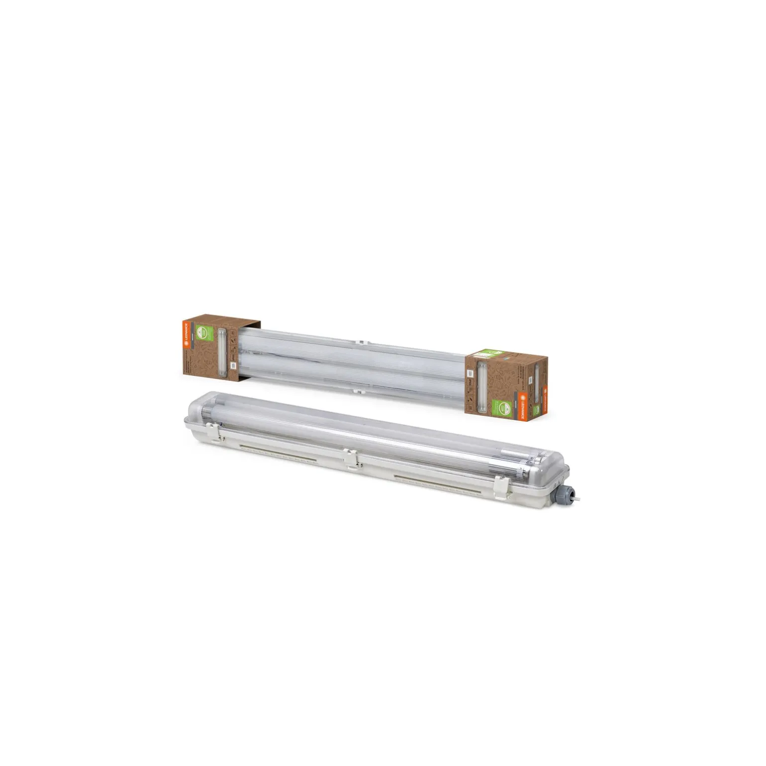 Ledvance LED Allmänbruksarmatur Vattentät Fukttät Armatur Submarine 2x7W 1600lm - 840 Kallvit | 60cm - incl. 2x LED Rör