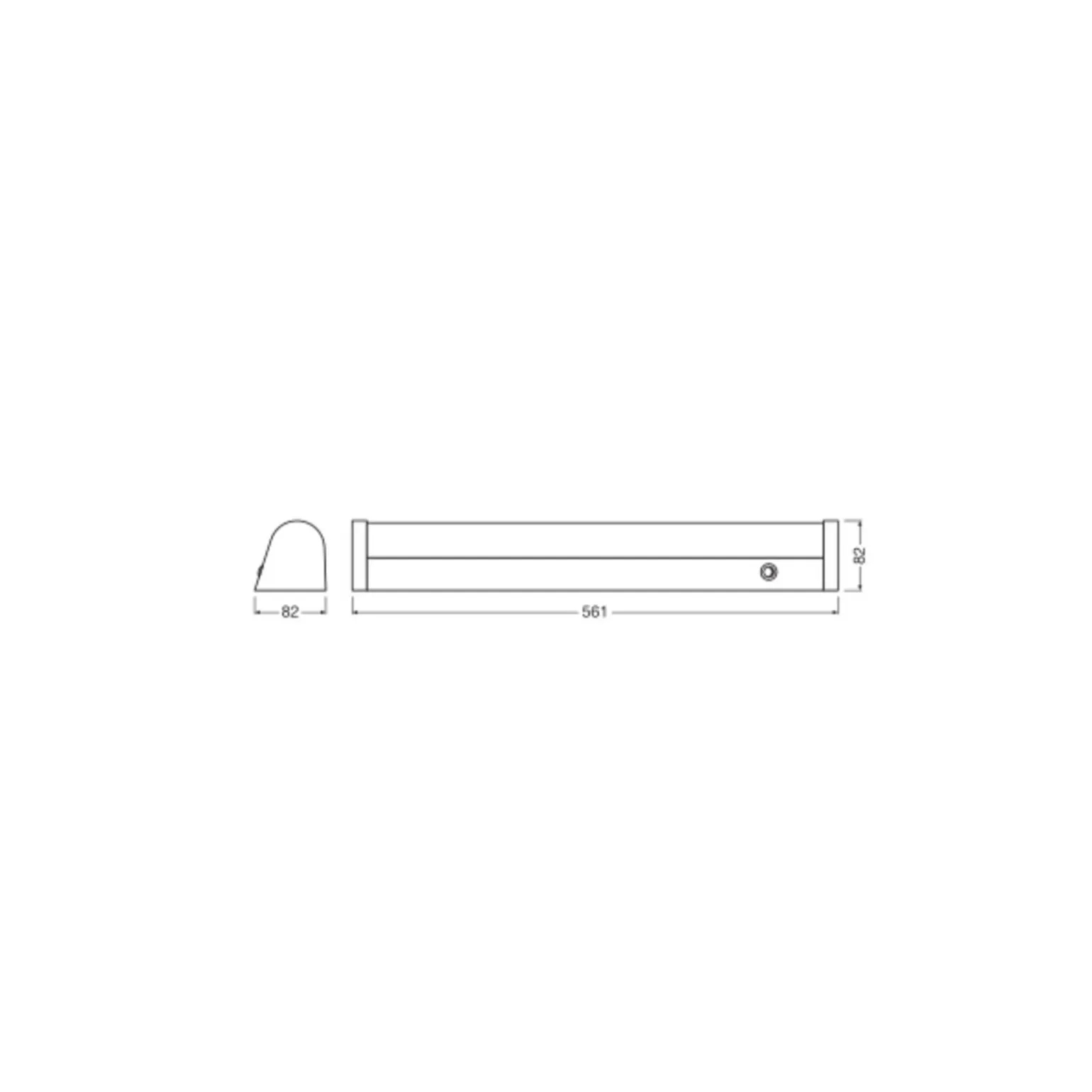 Ledvance LED Allmänbruksarmatur Linear MR Växla Aluminium Vit 11W 1430lm - 840 Kallvit | 60cm -Ersättare 1x18W