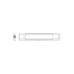 Ledvance LED Allmänbruksarmatur Linear Edge Svart 8W 640lm - 830-840 CCT | 50cm - Fjärrkontroll