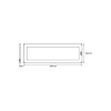 Ledvance LED Cabinet Panel 300x100mm Two Ljus