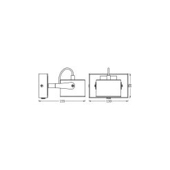 Ledvance LED Decor Spot Jupiter Silver 5W 185lm - 830 Varm Vit