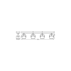 Ledvance LED Decor Spot Jupiter Silver 22W 730lm - 830 Varm Vit