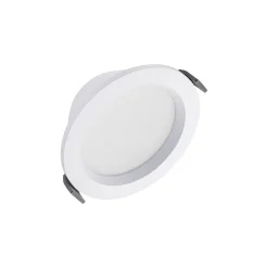 Ledvance LED Downlight Comfort Opal Aluminium Vit 13W 1430lm 180D - 930-940 CCT | 116mm - Utskärning 100mm - IP44 - Bästa Färgåtergivning - Zigbee Dimbar
