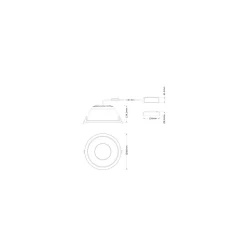 Ledvance LED Downlight Comfort UGR19 Aluminium 42W/36W/30W 5000lm/4200lm/3600lm 100D - 930-940 CCT | Utskärning 250mm - IP44 - Bästa Färgåtergivning