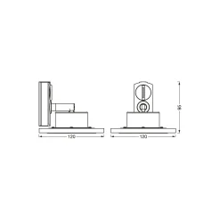 Ledvance LED 1-Fas Skenspot Cirkel Vit 6W 450lm - 830-865 Justerbar Vit