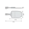Ledvance LED Gatubelysning Area Large RV35ST Aluminium Grå 90W 11700lm 155X69D - 730 Varm Vit | IP66 - Asymmetrisk