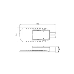 Ledvance LED gatubelysning Eco Area 120W 15000lm - 830 Varm Vit | IP66
