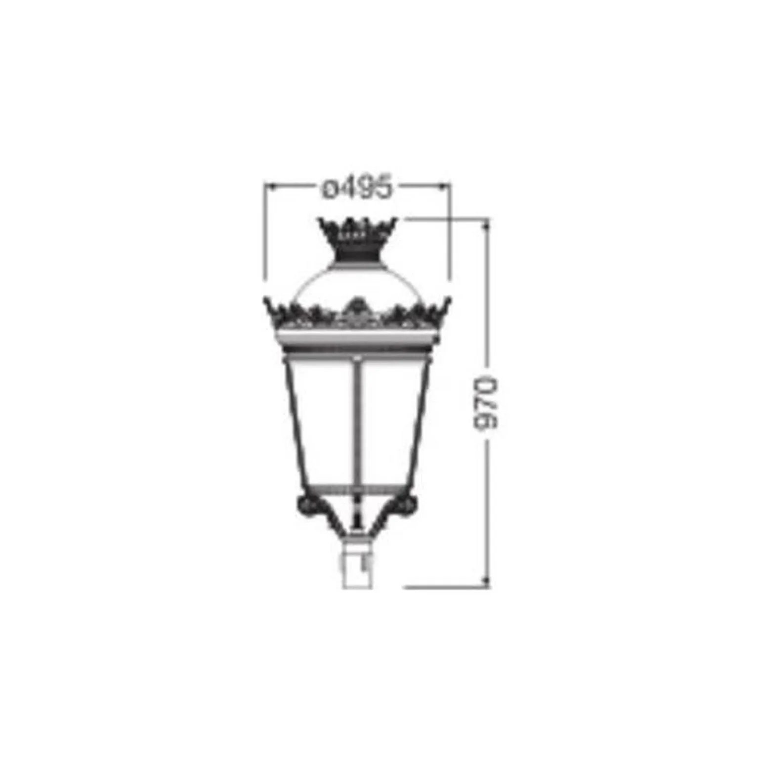Ledvance LED Gatubelysning Urban Fernandino 60W 6300lm 140D - 722 Extra Varm Vit | IP66 - Symmetrisk