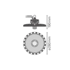 Ledvance LED Highbay Sensor Gen4 87W 13000lm 110D - 840 Kallvit | IP65 - Rörelse- och ljussensor