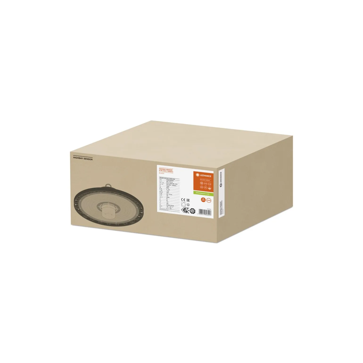 Ledvance LED Highbay Sensor Gen4 87W 13000lm 110D - 840 Kallvit | IP65 - Rörelse- och ljussensor