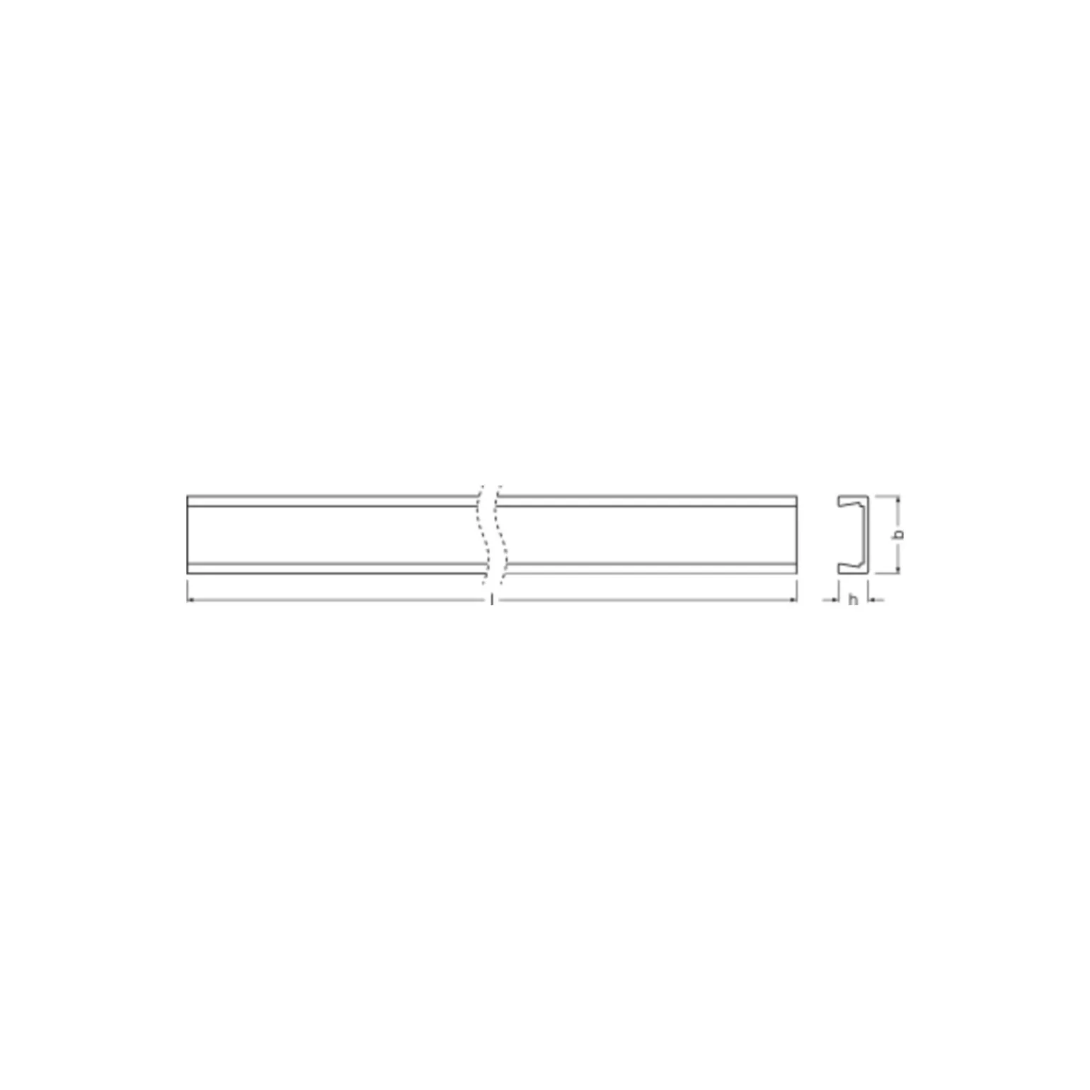 Ledvance LED-ljusslingor Profil Platt U-formad 16x5mm 200CM