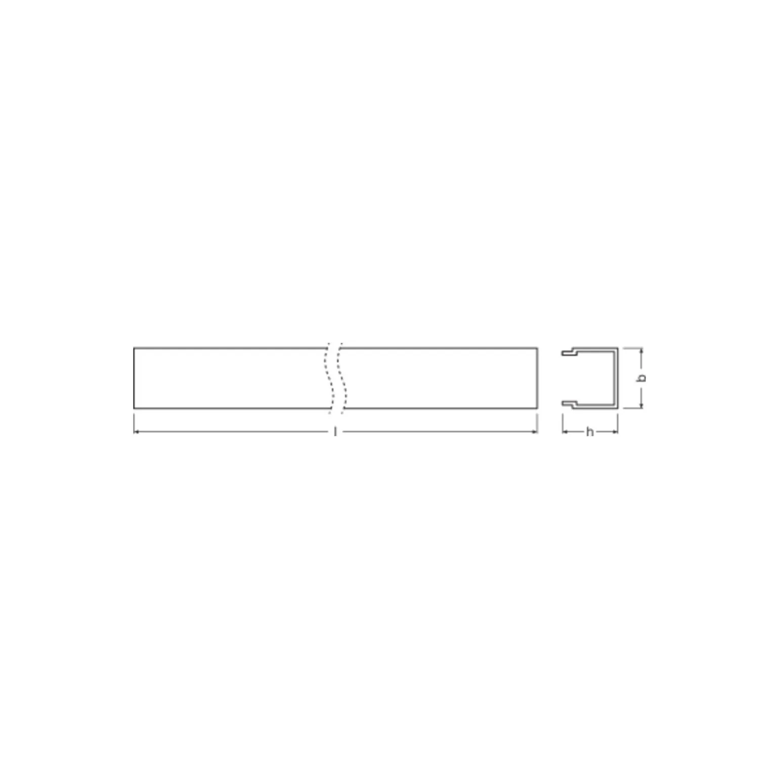 Ledvance LED-ljusslingor Profil Lock Wide U-formad 200CM | Klar