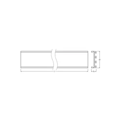 Ledvance LED-ljusslingor Profil Wide U-formad 26x8 200CM