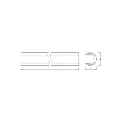 Ledvance LED-ljusslingor Profil Medium Runda Shape 18x15.5 200CM