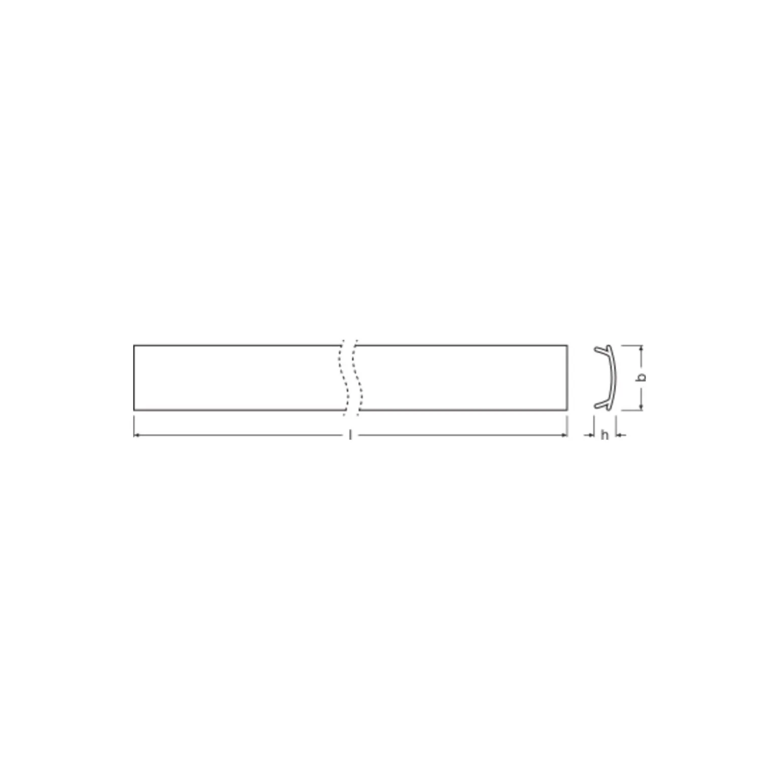 Ledvance LED-ljusslingor Profil Lock Edge Shape 100CM | Klar