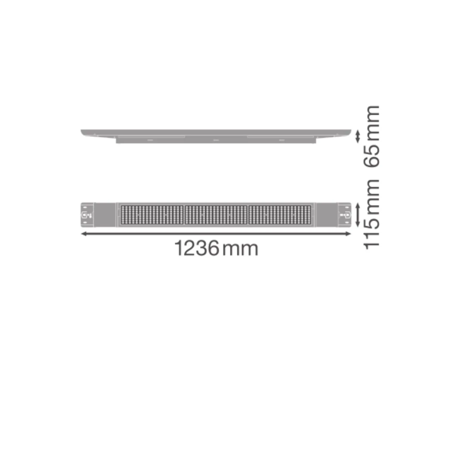 Ledvance LED Lowbay Flex Vit 73W 11315lm 60D - 840 Kallvit | IP66 - Dali Dimbar - Ersättare 250W