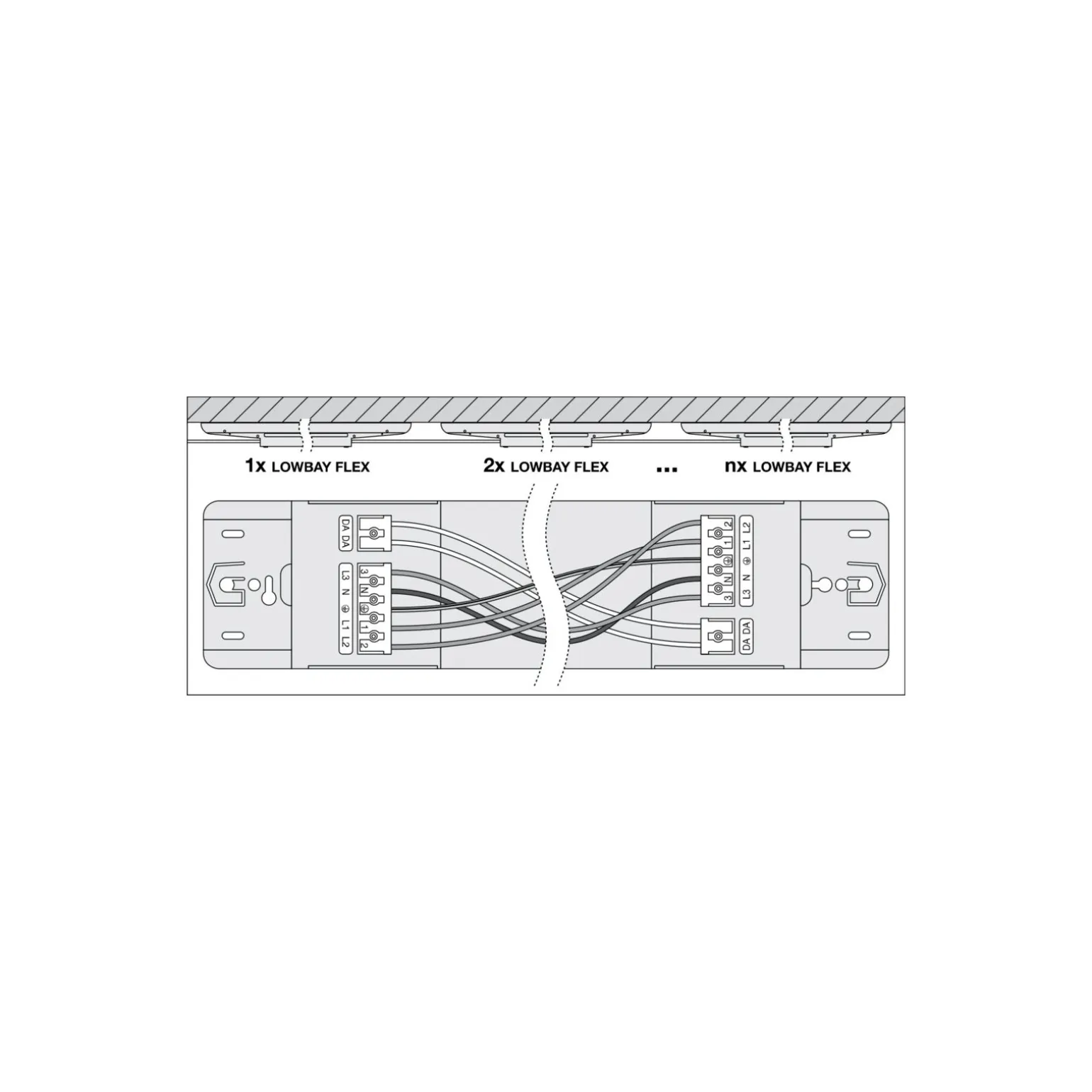 Ledvance LED Lowbay Flex Vit 73W 11315lm 60D - 840 Kallvit | IP66 - Dali Dimbar - Ersättare 250W