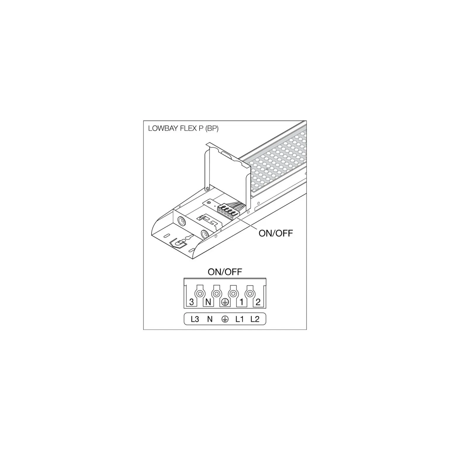 Ledvance LED Lowbay Flex Vit 42W 6510lm 40x90D - 840 Kallvit | IP66 - Dali Dimbar - Ersättare 200W