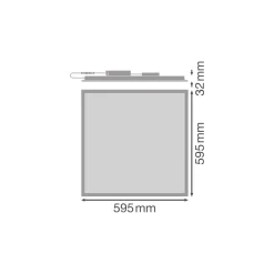 Ledvance LED Panel Comfort 33W 4320lm - 840 Kallvit| 60x60cm - UGR <19 - Zigbee Dimbar