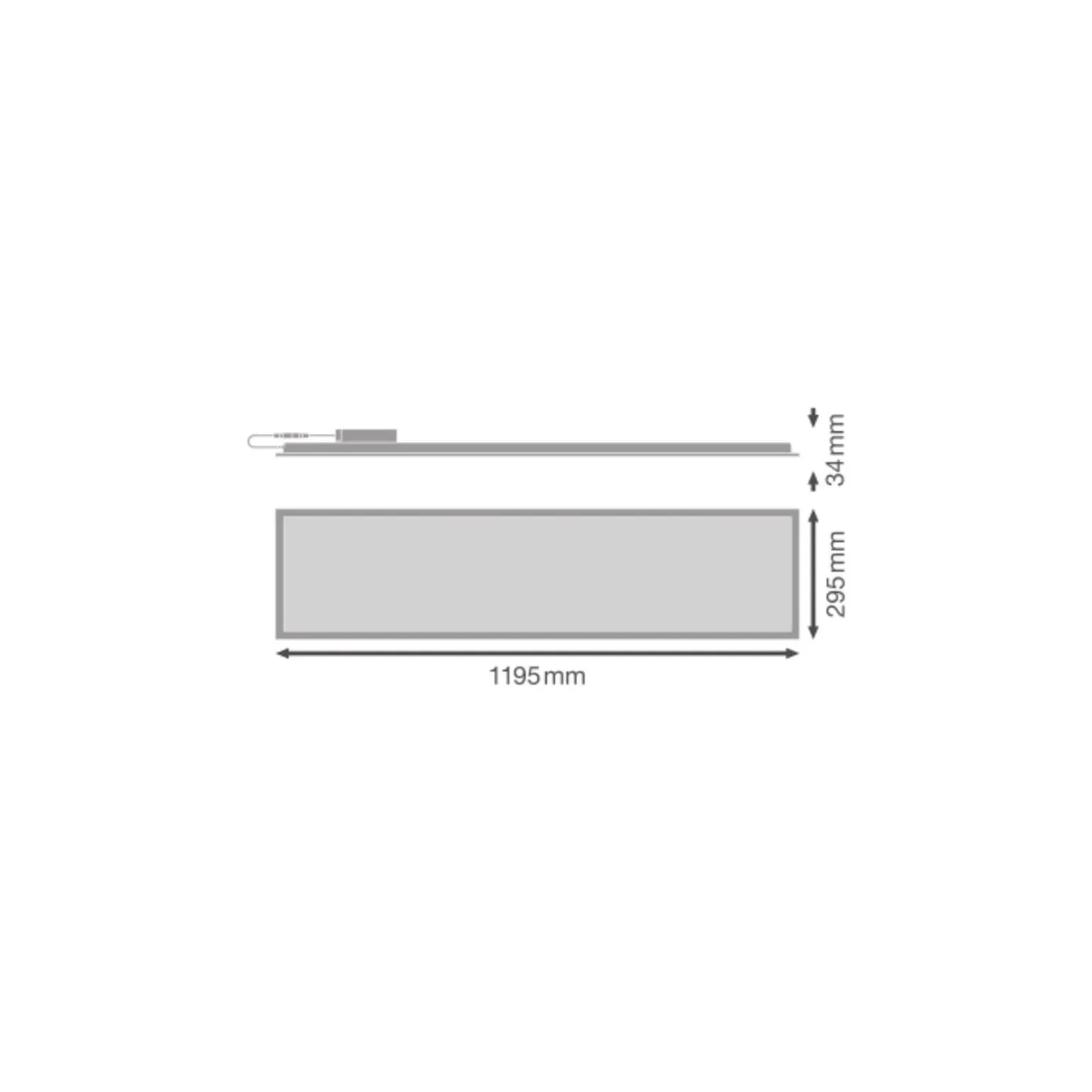 Ledvance LED Panel Compact 26W 3640lm - 840 Kallvit | 120x30cm - UGR <19