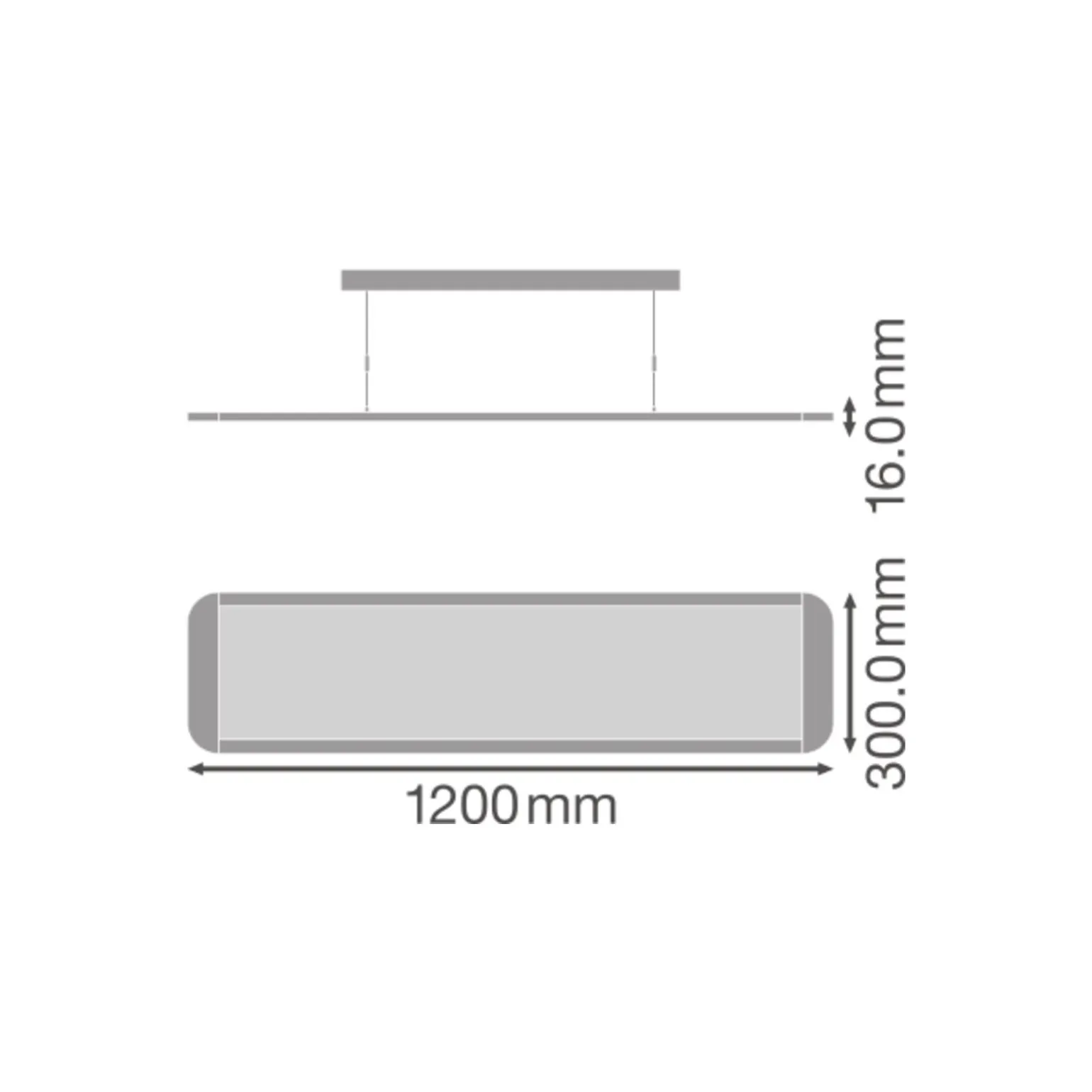 Ledvance LED Panel Direkt/Indirekt 36W 3850lm - 830 Varm Vit | 120x30cm - UGR <19
