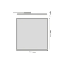Ledvance LED Panel Eco 36W 3600lm - 830 Varm Vit | 60X60cm - UGR <19
