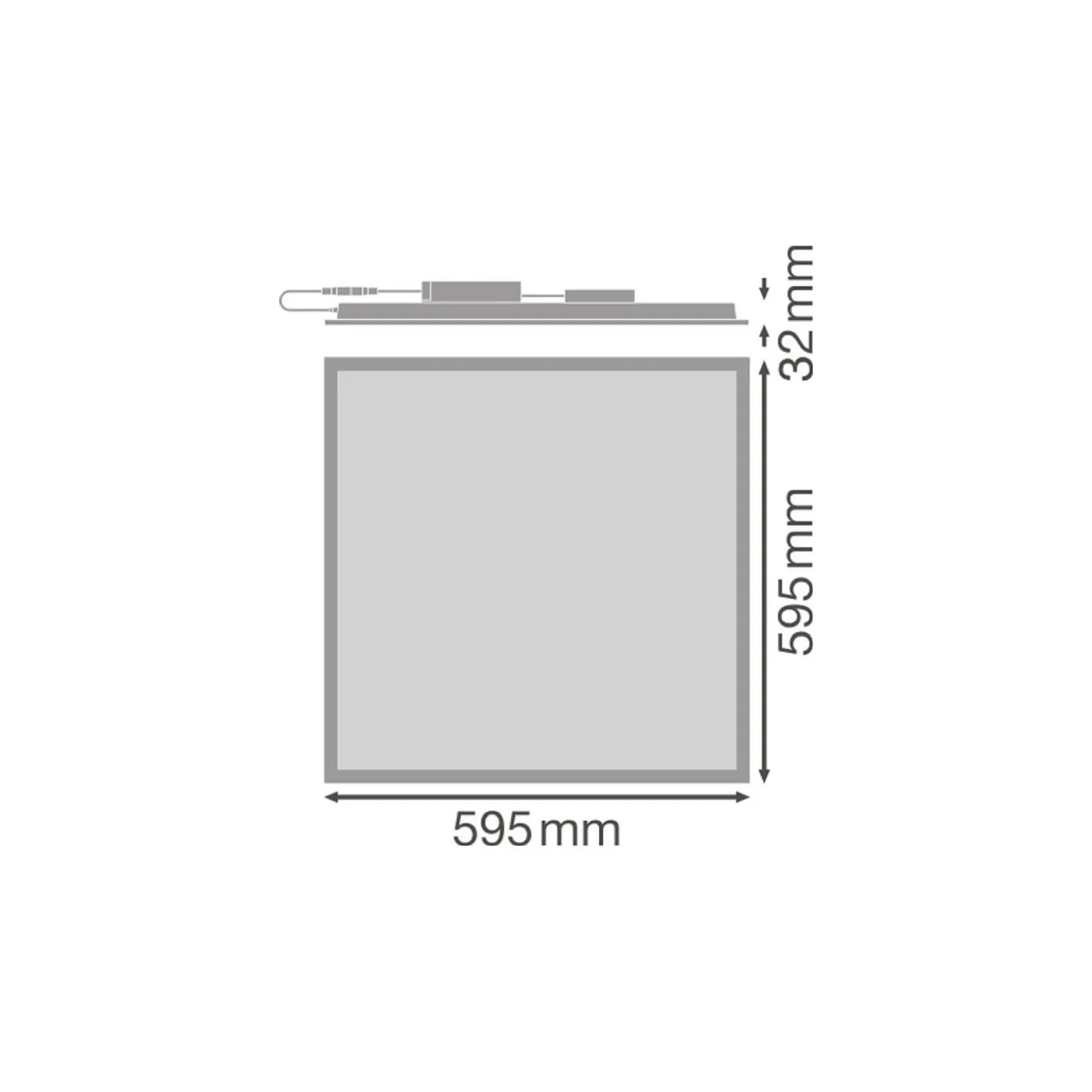 Ledvance LED Panel Flex 30W 4860lm - 840 Kallvit| 60x60cm - UGR <22 - Zigbee Dimbar