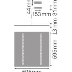 Ledvance LED Panel IndiviLED 33W 4000lm - 840 Kallvit | 60x60cm