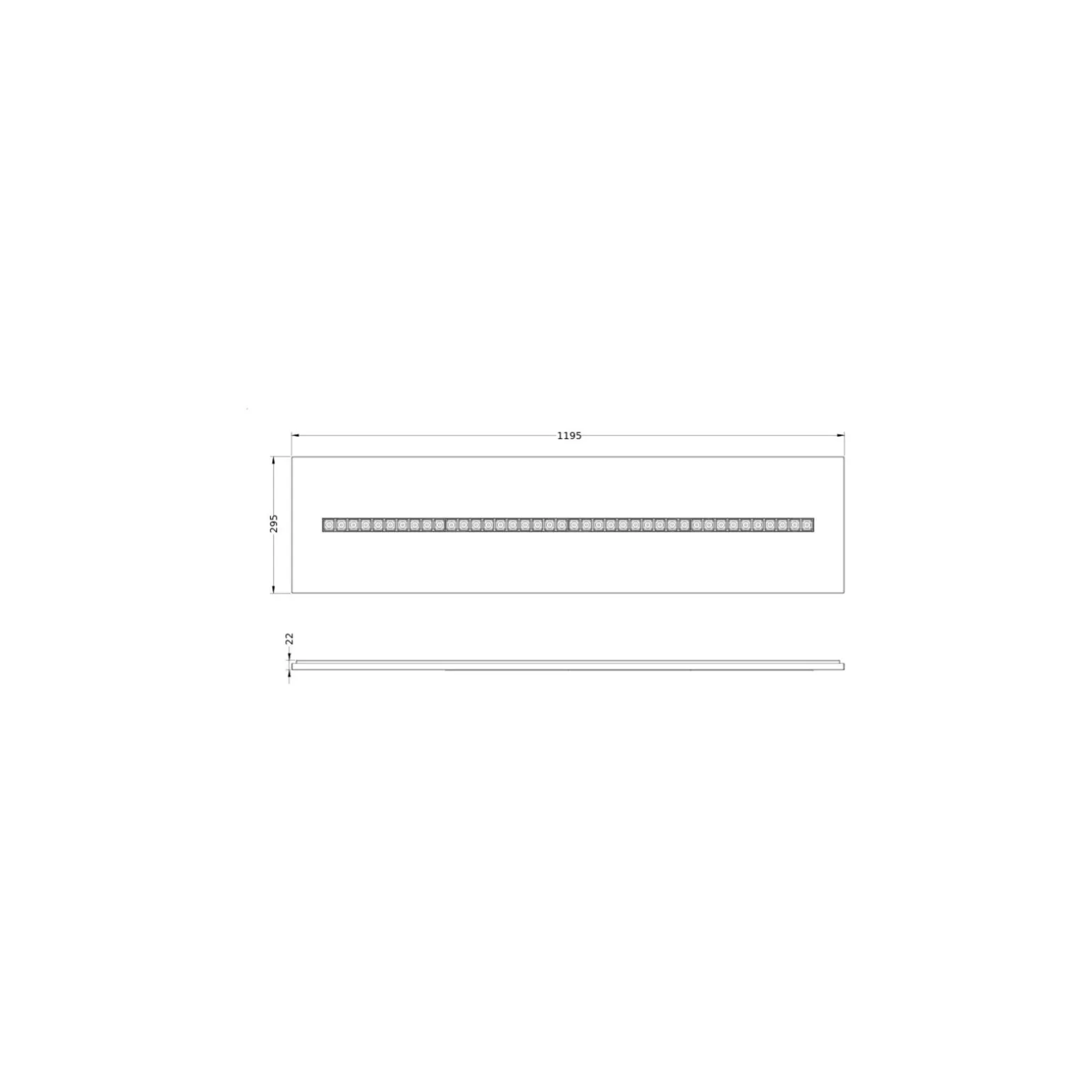 Ledvance LED Panel Indiviled 38W 4700lm - 930 Varm Vit | 120x30cm - UGR <19 - Bästa Färgåtergivning - Zigbee Dimbar