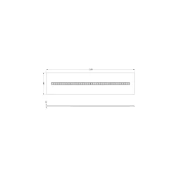 Ledvance LED Panel Indiviled 38W 5150lm - 940 Kallvit | 120x30cm - UGR <19 - Bästa Färgåtergivning - Dali Dimbar